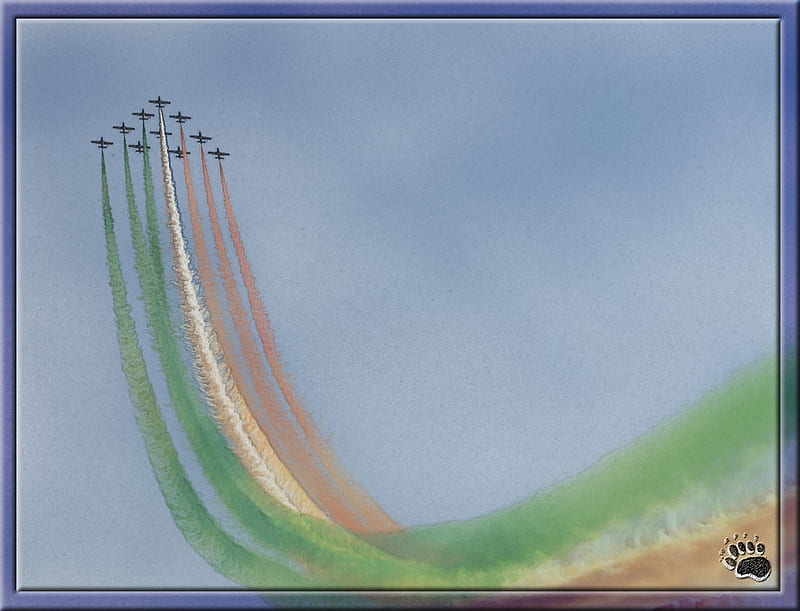Frecce Tricolori, aircraft, aerobatic, military, frecce, tricolori, HD wallpaper