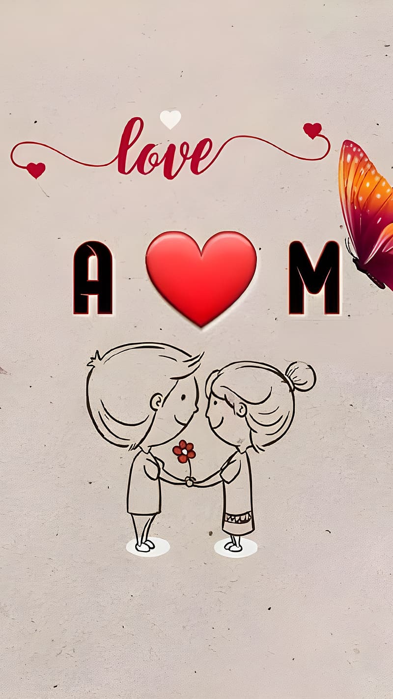 A M Naam Ke, a love m, letter a m, HD phone wallpaper | Peakpx