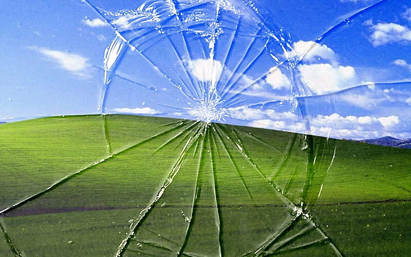 broken vista screen wallpaper