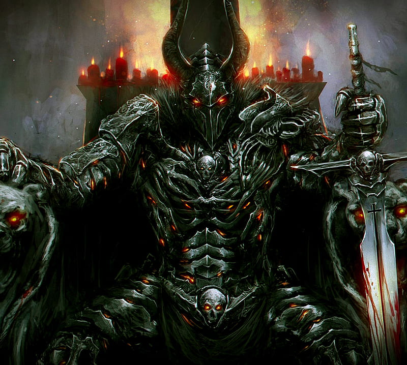 Chaos knight, dark, game, king, warcraft, HD wallpaper