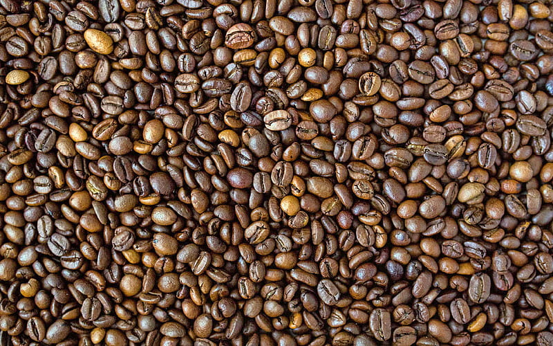 coffee beans texture, arabica beans, natural coffee, close-up, coffee textures, coffee backgrounds, coffee beans, coffee, arabica, HD wallpaper