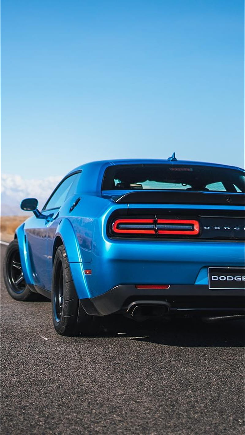 Dodge Challenger, blue, car, carros, charger, fast, quick, sport, sport car, HD phone wallpaper