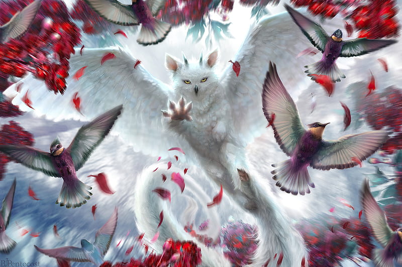 Fantasy Animals, Chimera, Animal, Bird, HD wallpaper