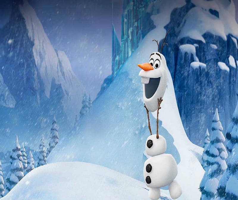 olaf in the snow