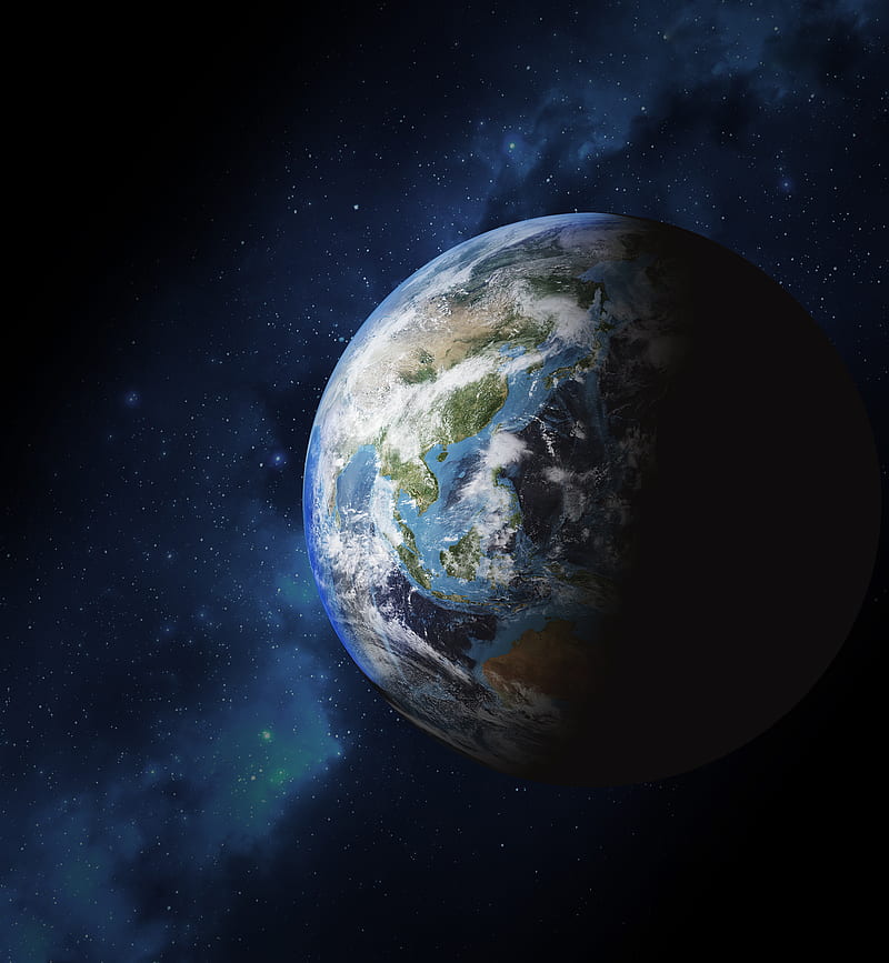 Atlas, earth, mix, planet, space, dark, blue, HD phone wallpaper | Peakpx