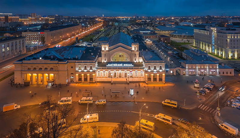 Cities, Saint Petersburg, Building, City, Road, Russia, HD wallpaper