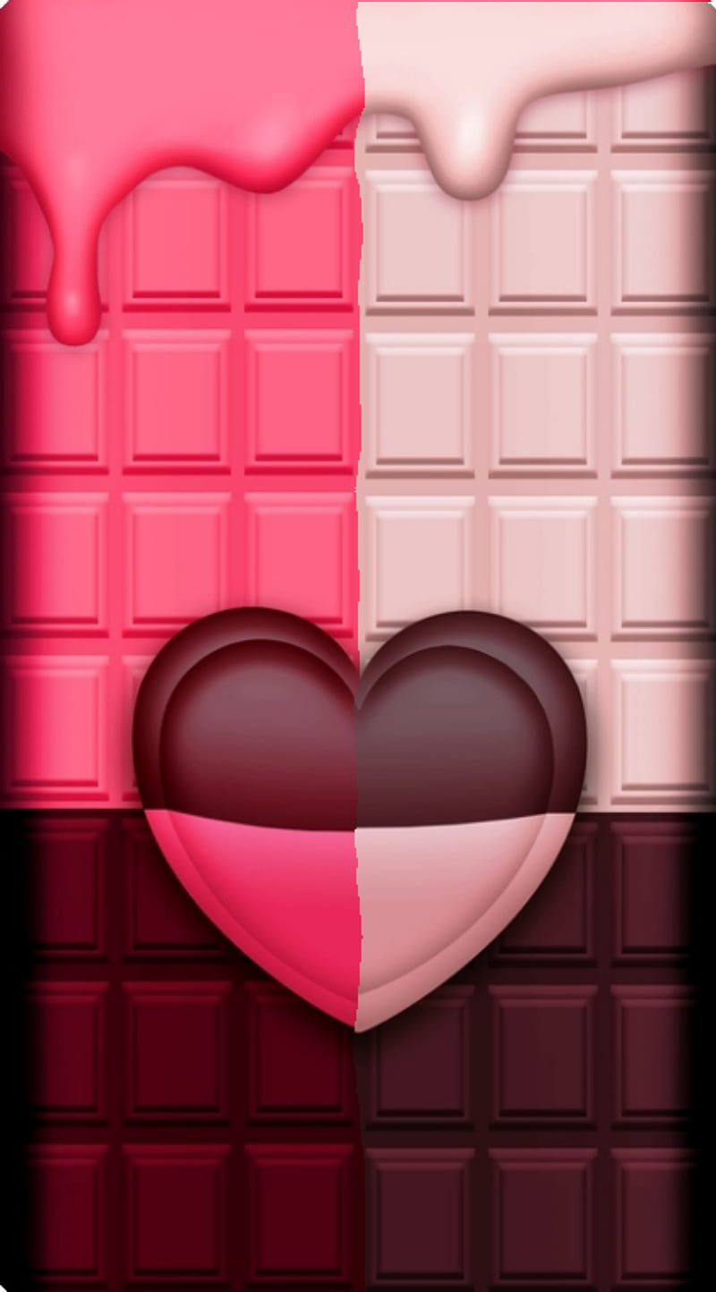 LoveOfChocolate, love, chocolate, red, bow, padded, pretty, girly, heart,  corazones, HD phone wallpaper | Peakpx