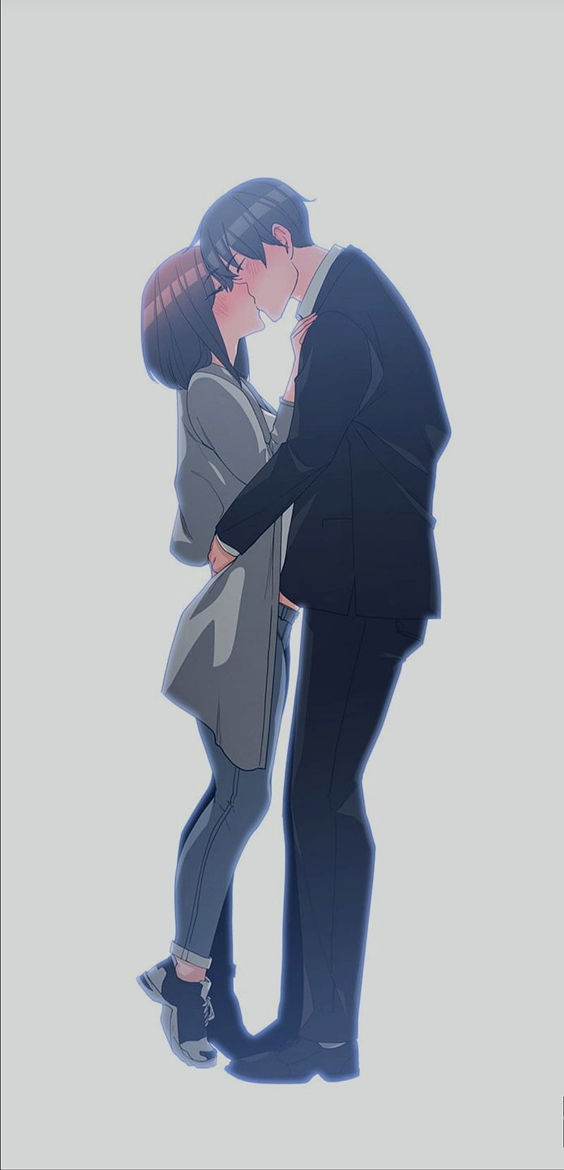 Love it is, beautiful, couple, korea, anime couple, anime kiss, kissing couple, kiss, manwha, beautiful couple, anime, HD phone wallpaper