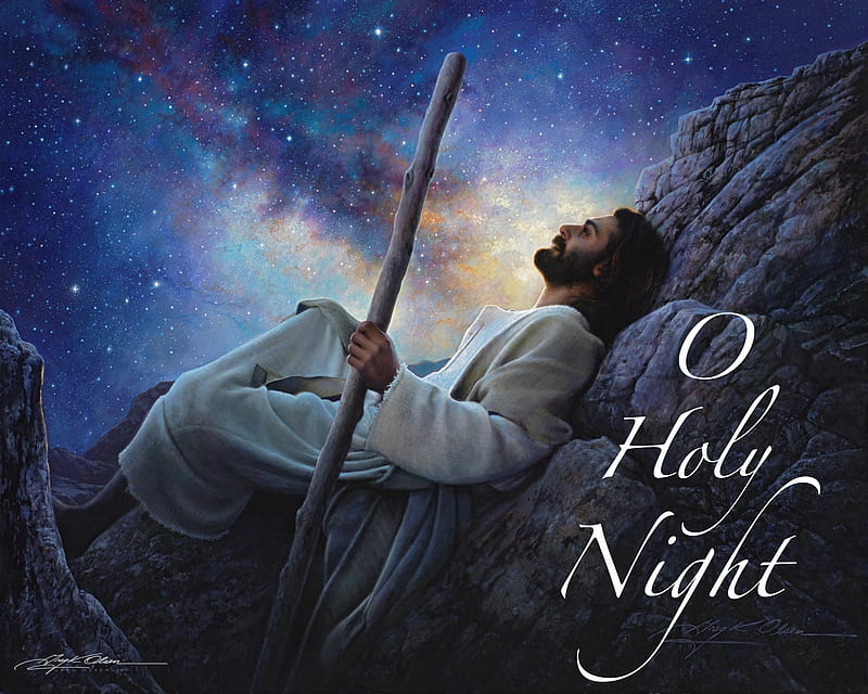o holy night, lord, jesus, vater, father, HD wallpaper
