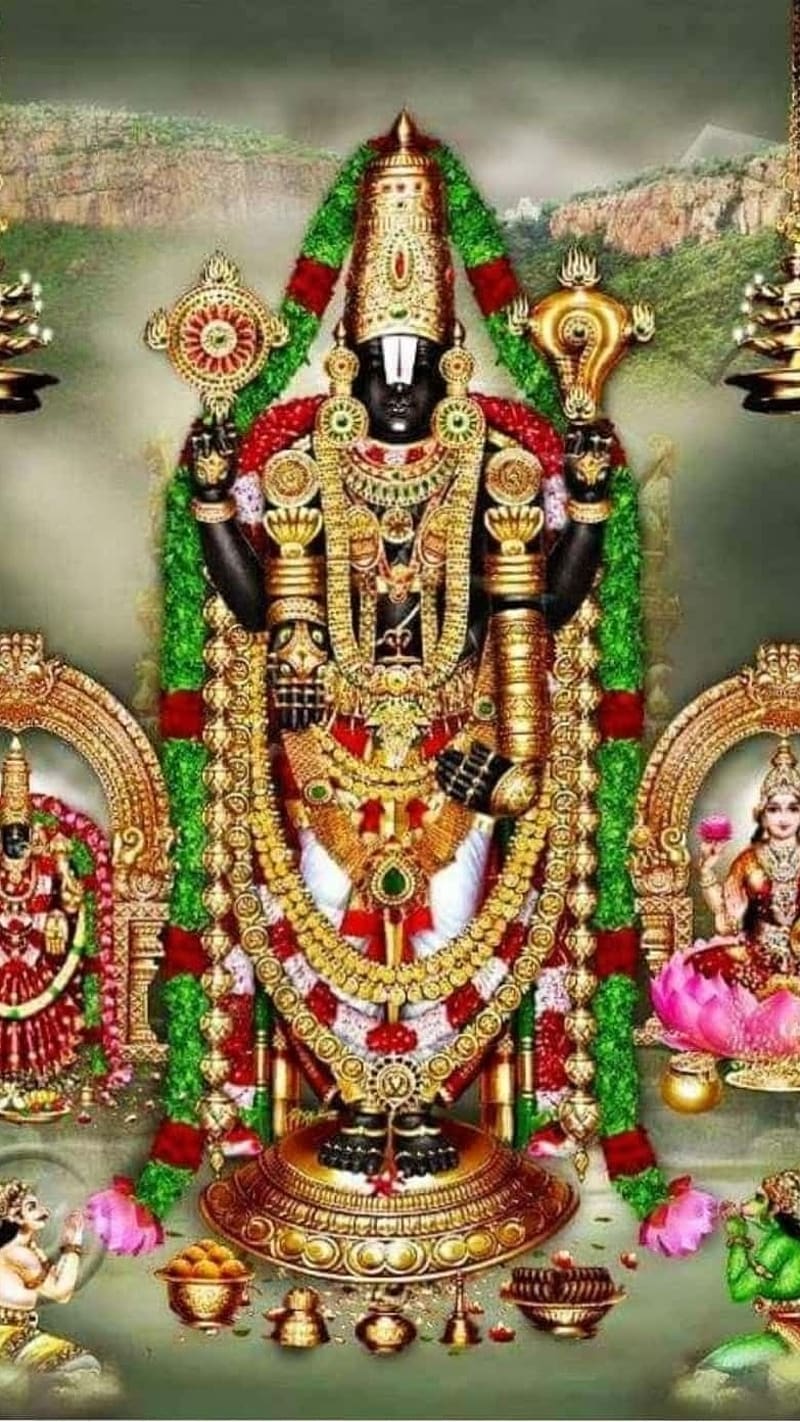 Tirupati balaji, art, tirupati, balaji, god, HD wallpaper | Peakpx