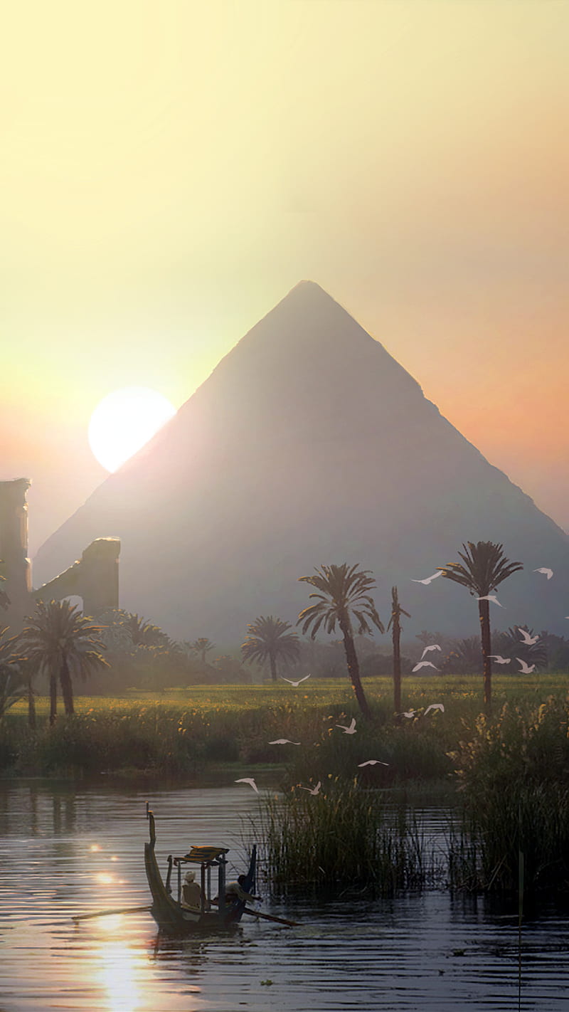 pyramid, egypt, egypte, pyramide, HD phone wallpaper