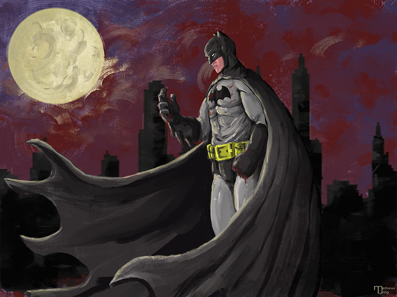 Batman One Year, batman, superheroes, artwork, behance, HD wallpaper