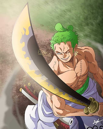 Samurai Zoro, enma, one piece, roronoa zoro, santoryu, sword, three swords,  wano, HD phone wallpaper