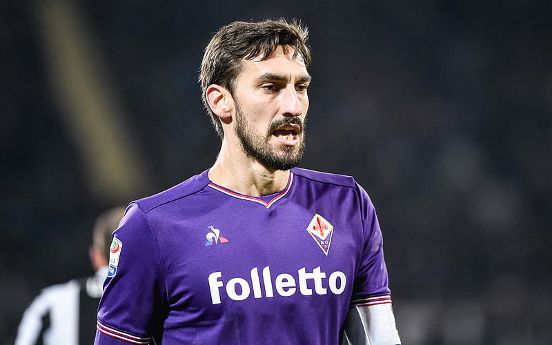 Davide Astori, footballers, match, Fiorentina, football, Juve, Serie A, soccer, ACF Fiorentina, Astori, HD wallpaper