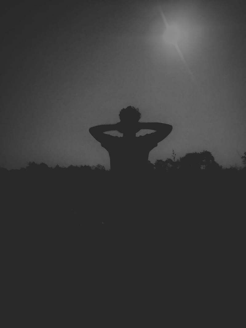 Boy back black sad, alone, life, lightning, lonley, storm, strange, HD  phone wallpaper | Peakpx