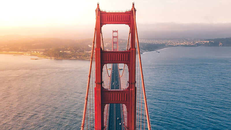 Golden Gate Bridge Landscape, golden-gate-bridge, landscape, nature, HD wallpaper