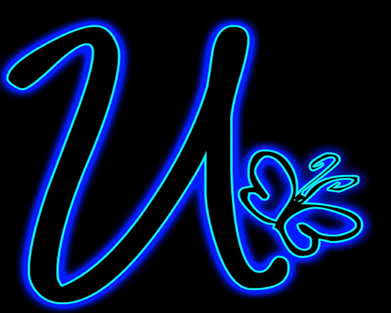 Alphabet U, letter neon, letter u, neon u, HD wallpaper | Peakpx