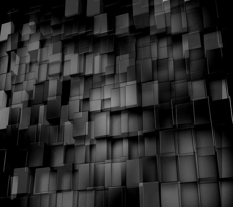 Cubes, black, blur, HD wallpaper | Peakpx