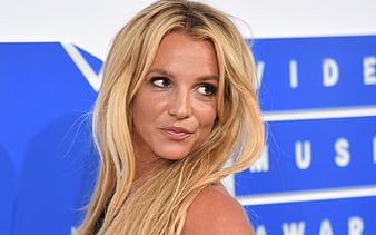 Britney Spears American singer, blonde, beautiful woman, make-up, HD wallpaper