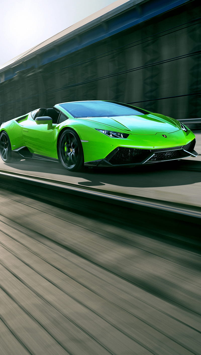 Lamborghini, car, green, super car, HD phone wallpaper