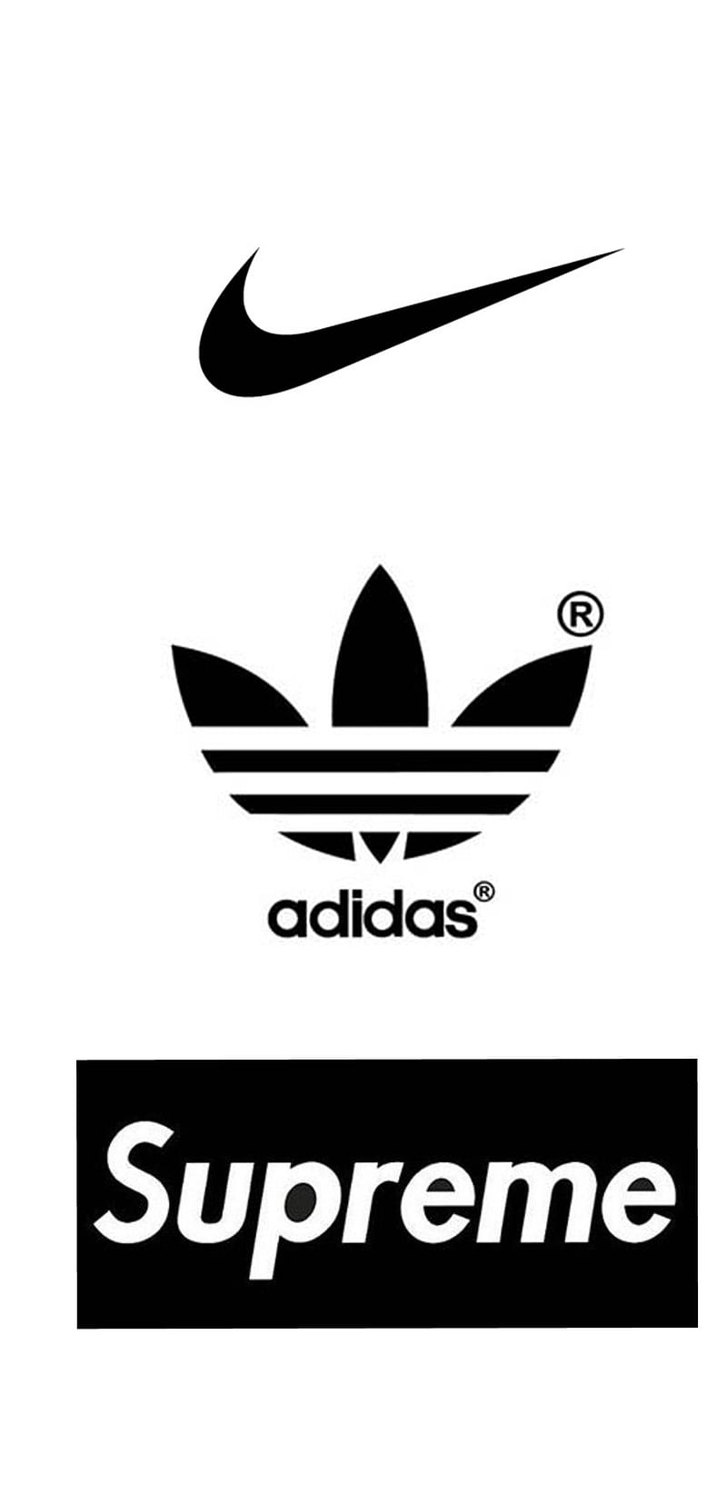 empeñar viuda Recoger hojas Nike Adidas Supreme, HD phone wallpaper | Peakpx