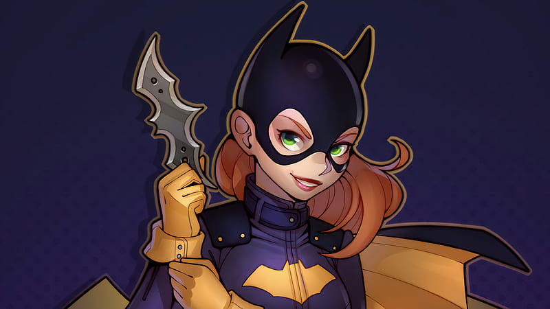Batgirl With Batarang Minimal , batgirl, superheroes, minimalism, minimalist, artist, artwork, digital-art, HD wallpaper