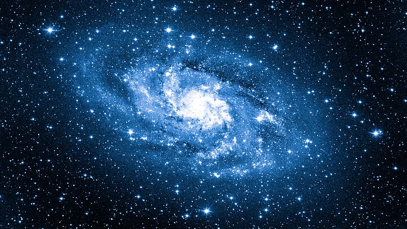 Glistening Stars On Black Sky During Dark Night Galaxy, HD wallpaper