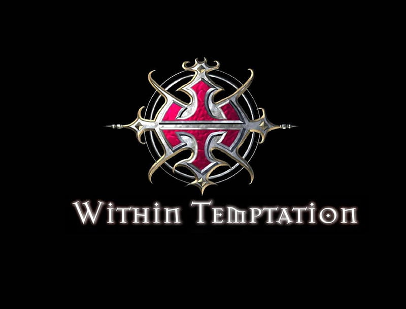 Within Temptation, metal band, gothic, logo, HD wallpaper