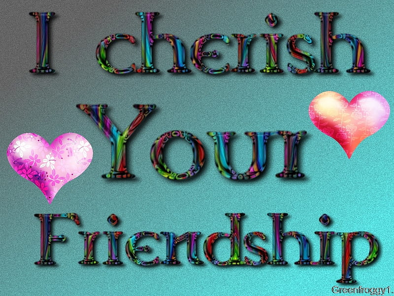 CHERISHED FRIENDSHIP, FRIENDSHIP, COMMENT, CHERISH, CARD, HD wallpaper