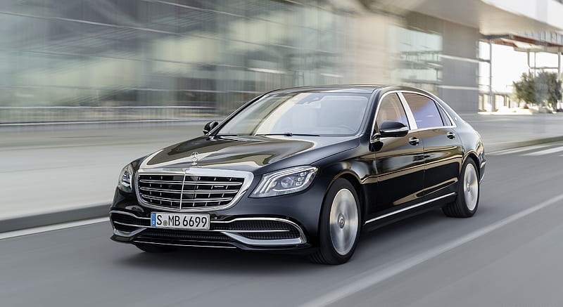 2018 Mercedes-Maybach S-Class S650 Black - Front Three-Quarter, car, HD ...