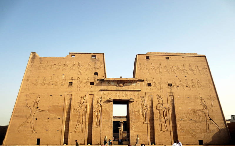 Temple of Edfu ~ Egypt, Temple, Ancient, Desert, Egypt, HD wallpaper
