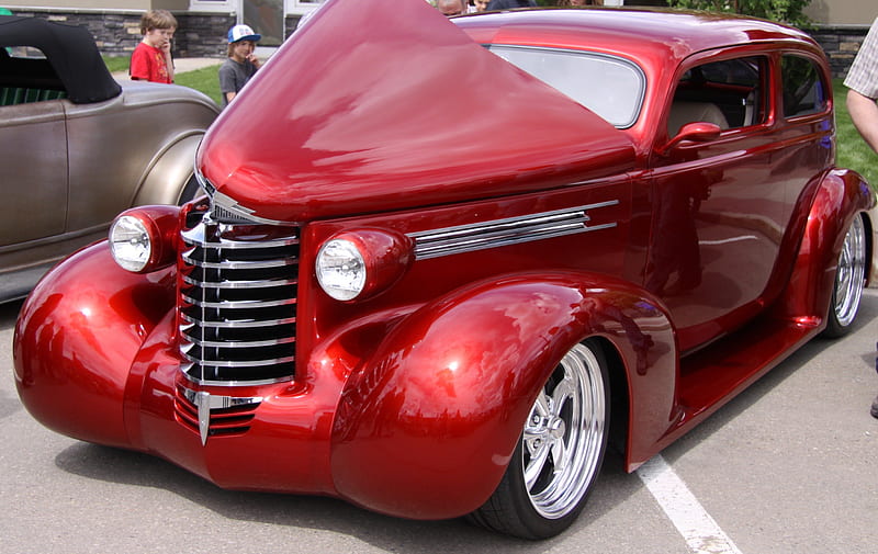 1940 Ford, graphy, Red, Ford, headlights, HD wallpaper 1940 Ford, graphy, Red, Ford, headlights, HD wallpaper