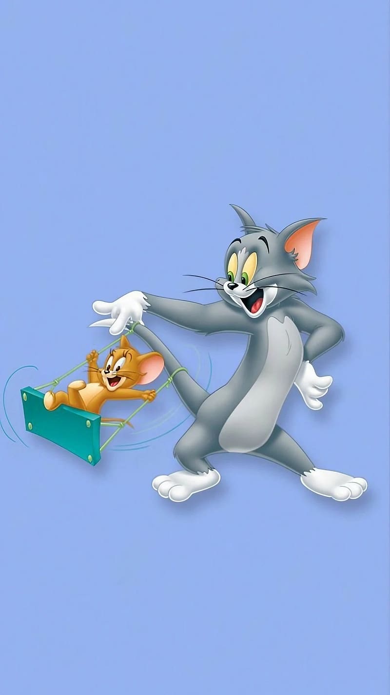 Tom And Jerry , Playing Tom And Jerry, animated cartoon, HD phone wallpaper