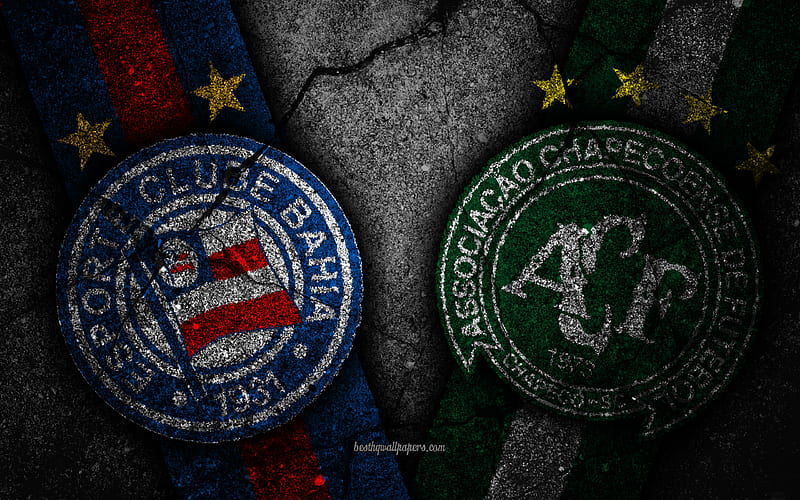 Bahia vs Chapecoense, Round 32, Serie A, Brazil, football, Bahia FC, Chapecoense FC, soccer, brazilian football club, HD wallpaper