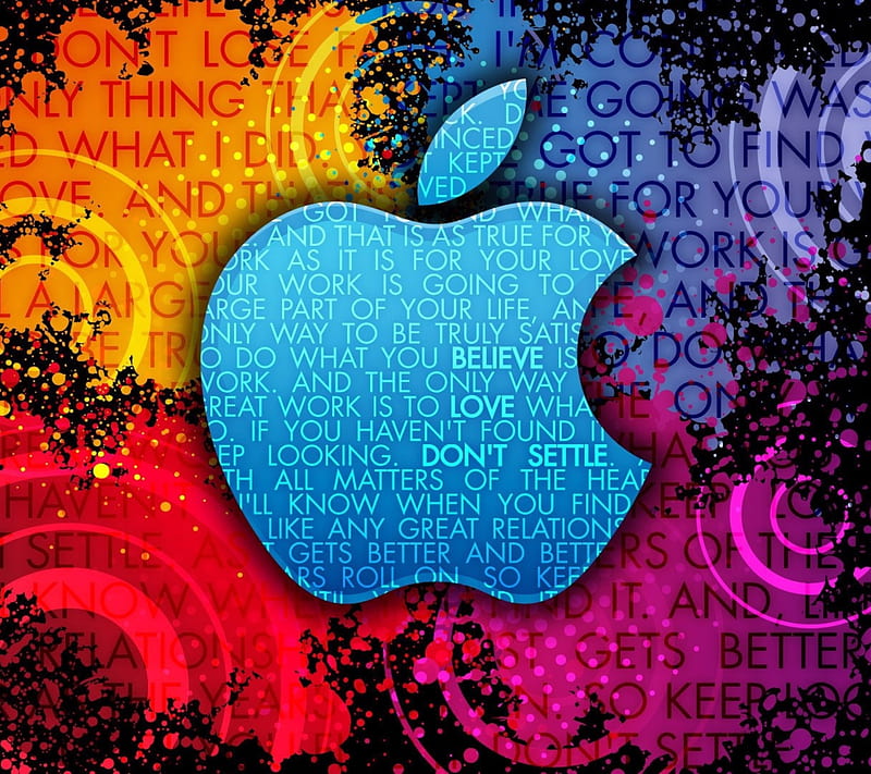 Abstract Apple Logo, colorful icon, iphone, sayings, symbol, vivid, HD  wallpaper | Peakpx