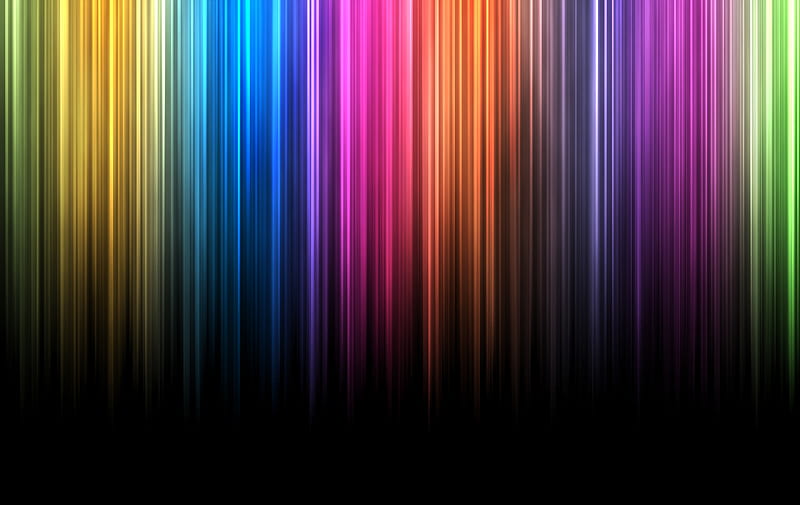 Abstract, colorful, texture, black, rainbow, HD wallpaper
