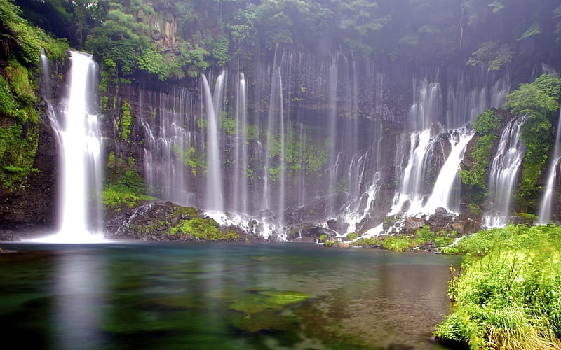 Shiraito Falls Japan-Nature Landscape, HD wallpaper