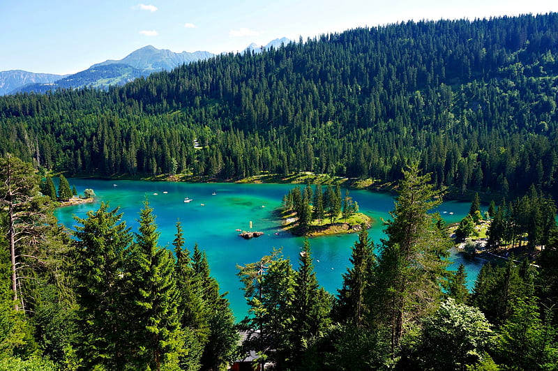 Switzerland, Lake Maggiore, Ticino, Lake, Forest, Switzerland, Nature, HD wallpaper