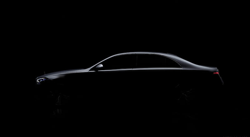 2021 Mercedes-Benz S-Class (Color: High-tech Silver) - Silhouette , car, HD wallpaper