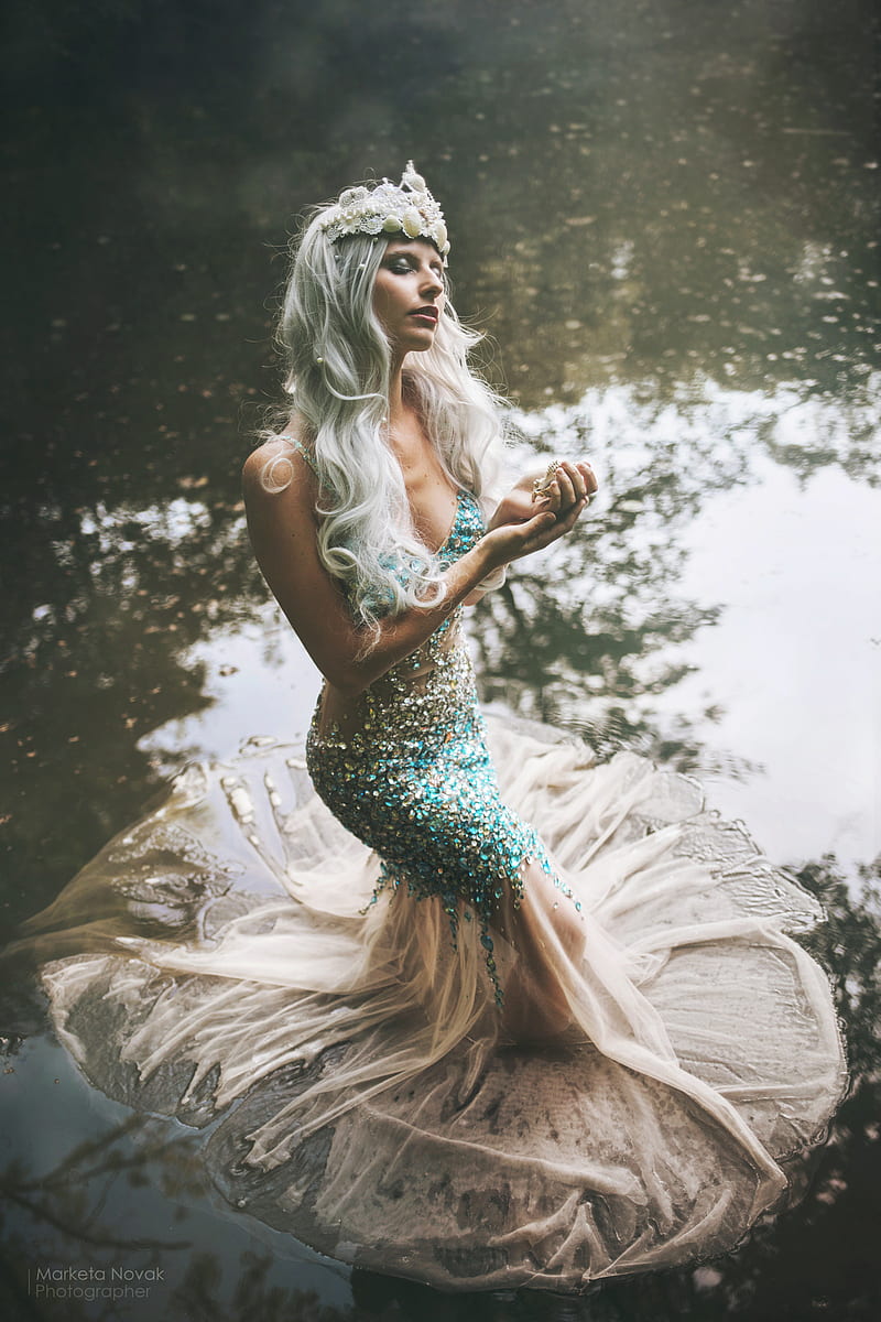 Marketa Novak, fantasy girl, water, , women, model, HD phone wallpaper