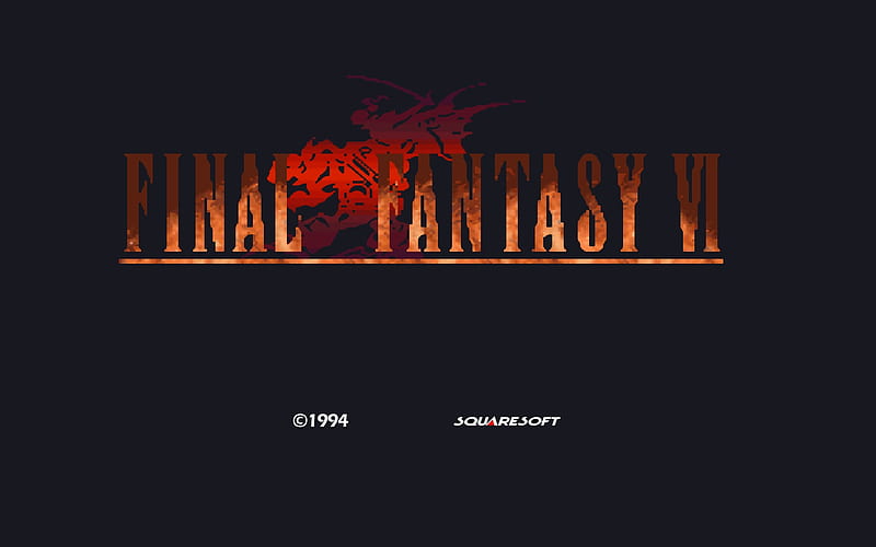 Final Fantasy VI title screen, final fantasy, final fantasy vi, square enix, HD wallpaper