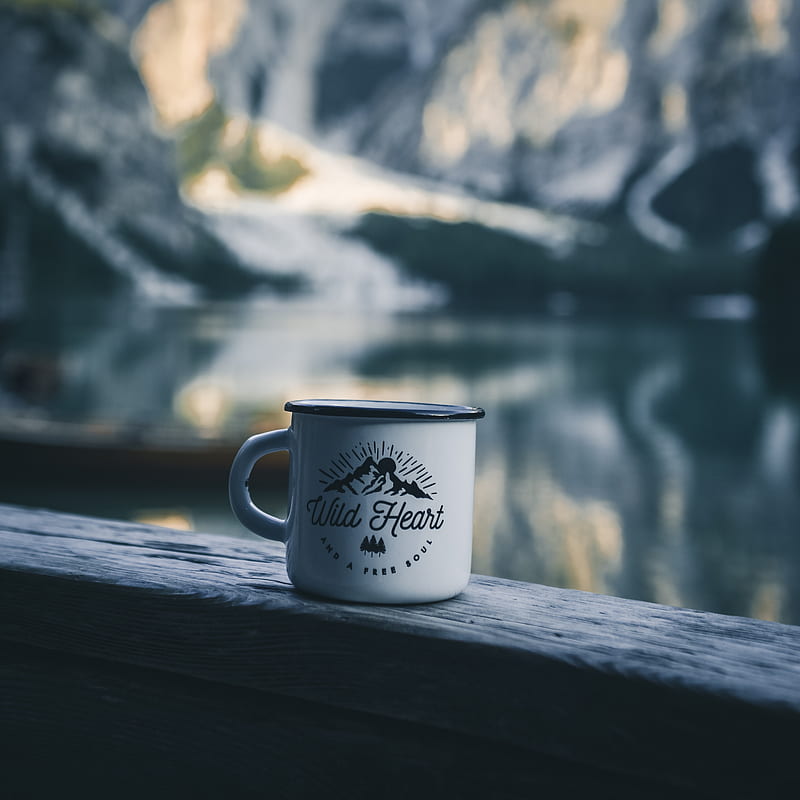 mug, inscription, camping, mountains, travel, HD phone wallpaper