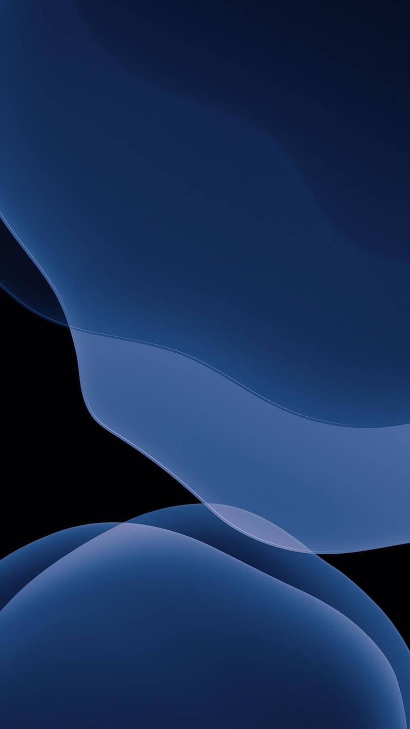 iPhone 13 Ios Navy Blue Abstract, HD phone wallpaper