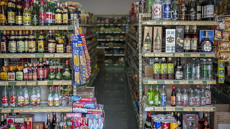 Grocery Store Liquors, HD wallpaper