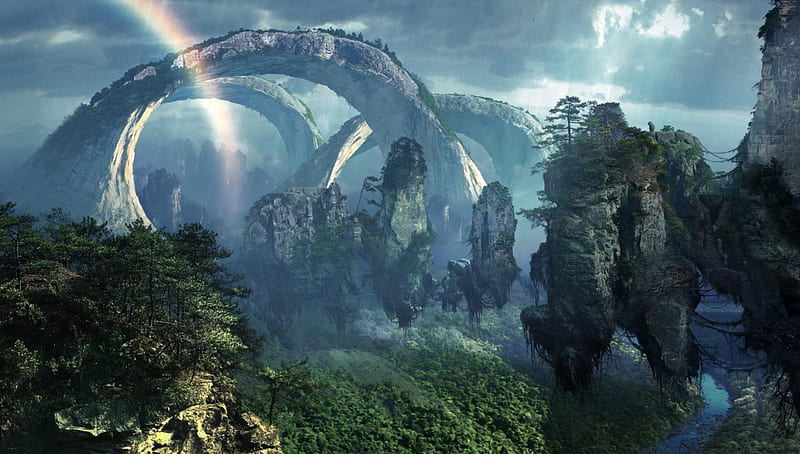 Avatar, alienigenas, filme, ficcao, floresta, HD wallpaper