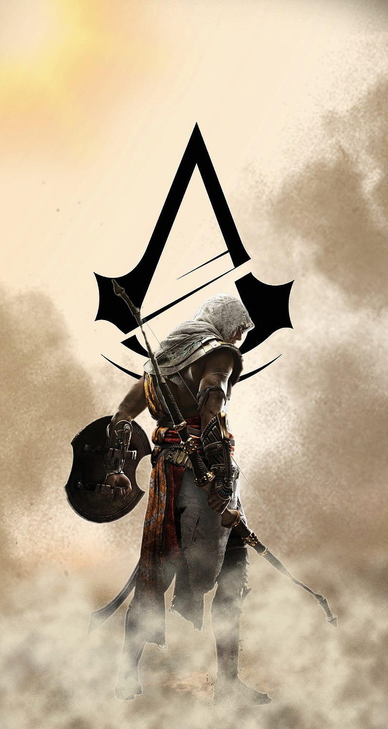 Assassins creed, assassin, dark, desert, vintage, HD phone wallpaper