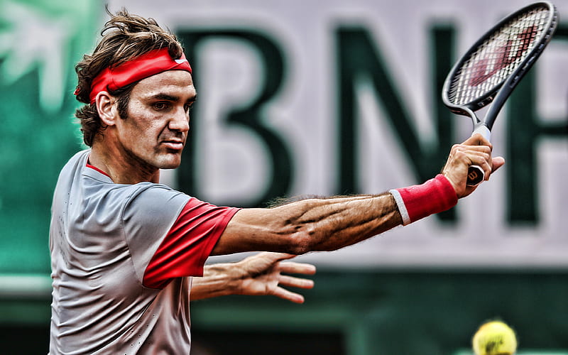 Roger Federer, close-up, swiss tennis players, ATP, match, athlete, Federer, tennis, R, HD wallpaper