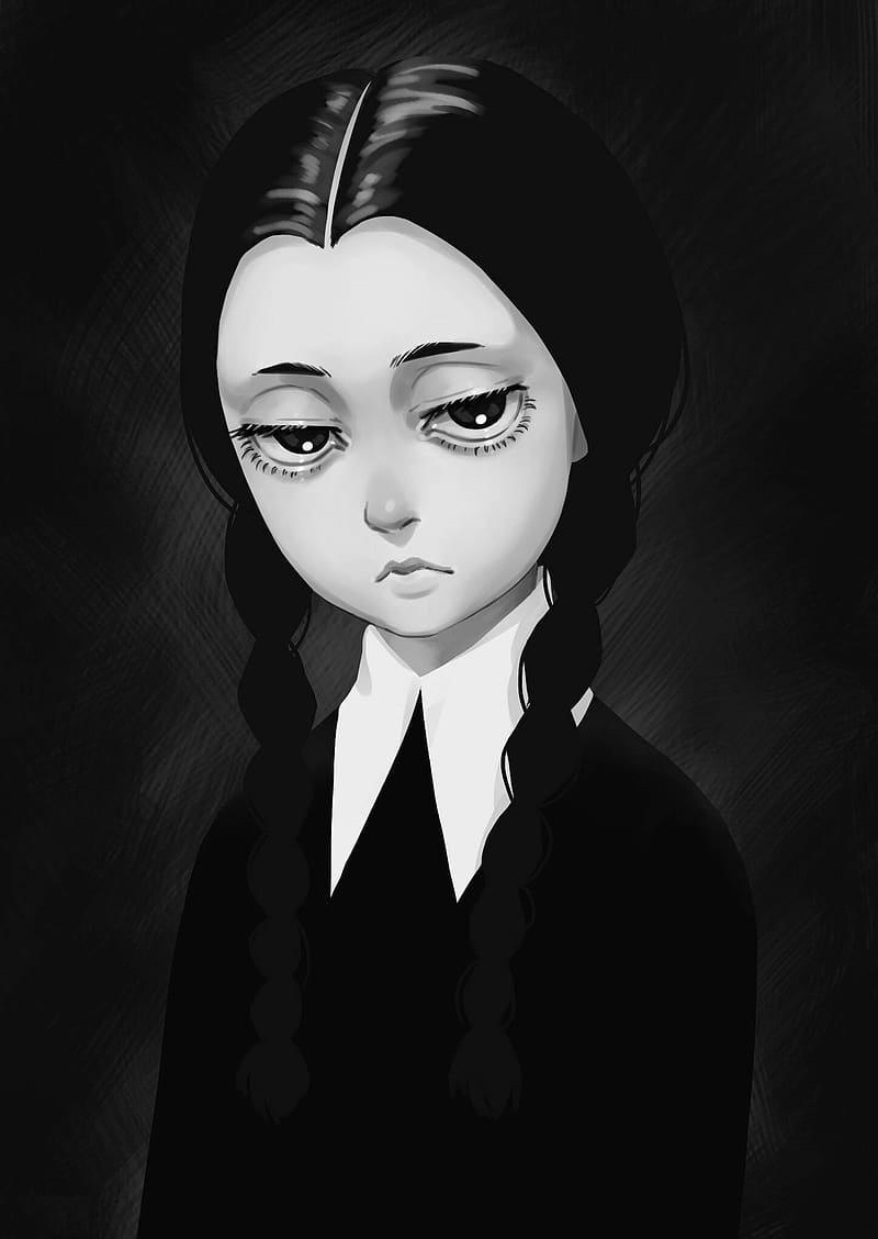 Wednesday Addams Portrait Wallpapers - Wallpapers Clan 💔🔪