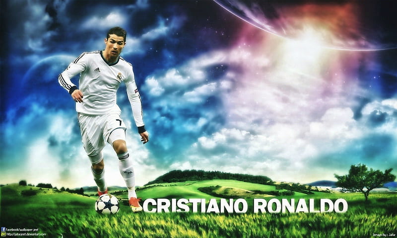 Cristiano Ronaldo , Cristiano Ronaldo real madrid , real madrid , 3d, real madrid, nike, champions league Cristiano Ronaldo, ronaldo, football, HD wallpaper