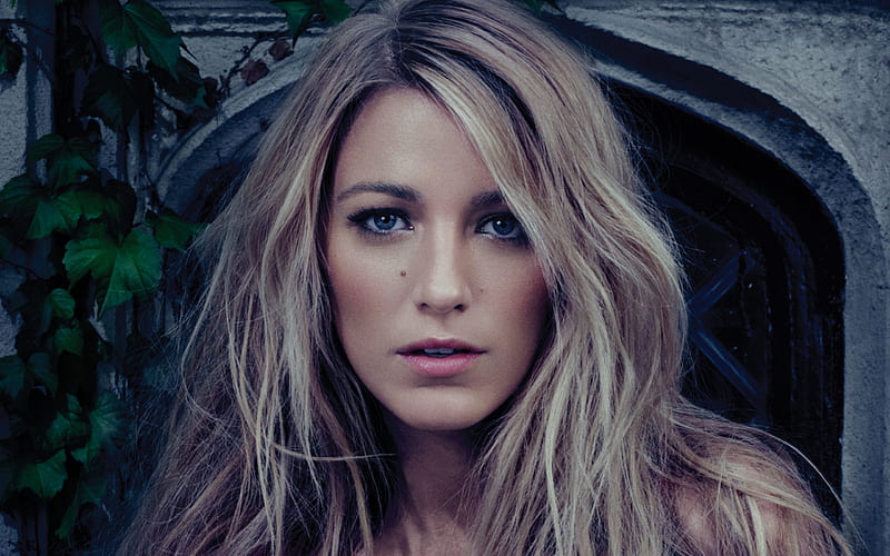 Blake Lively, American actress, portrait, blonde, fashion model, hoot, HD wallpaper
